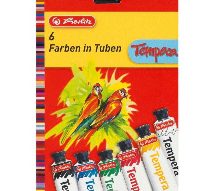 Tempera 6 szín 16ml Herlitz