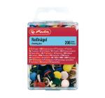 Színes fém rajzszegek 200db/set