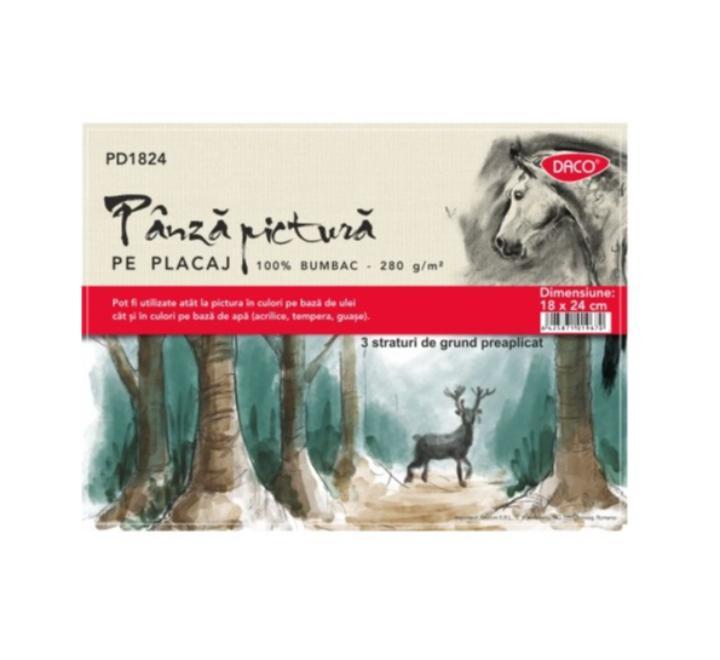 Kartonra feszített vászon 18x24 Daco