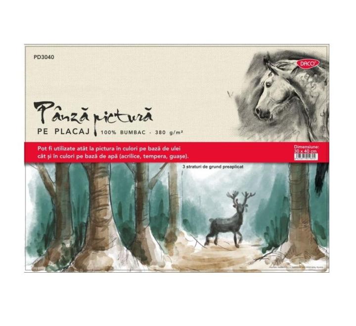 Kartonra feszített vászon 30x40 Daco