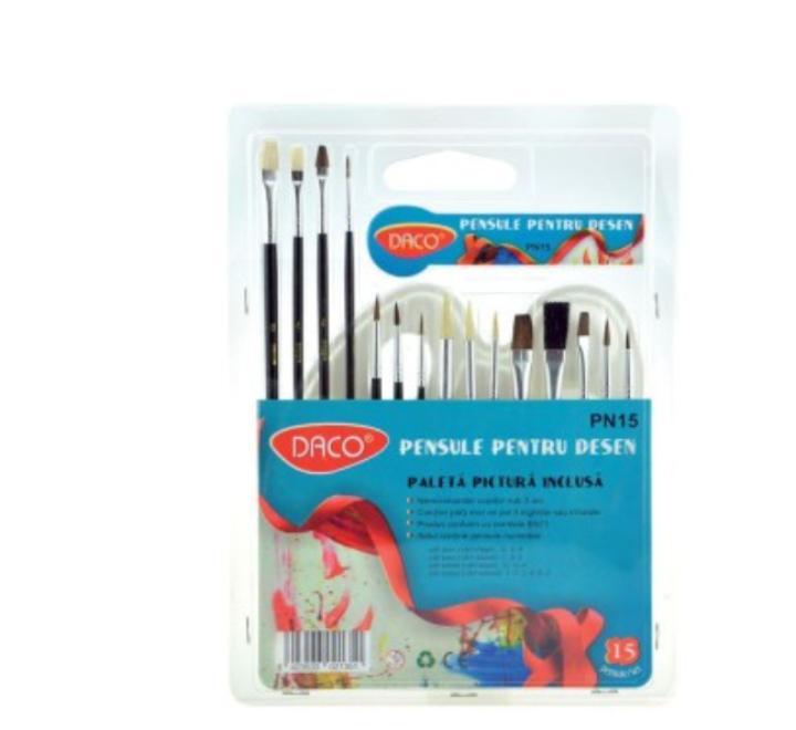 Ecset,paleta szett 15 darabos