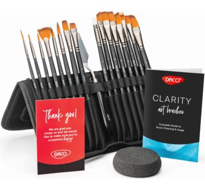 Ecset készlet 15+1 Clarity Daco
