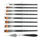 Ecset készlet 15+1 Clarity Daco