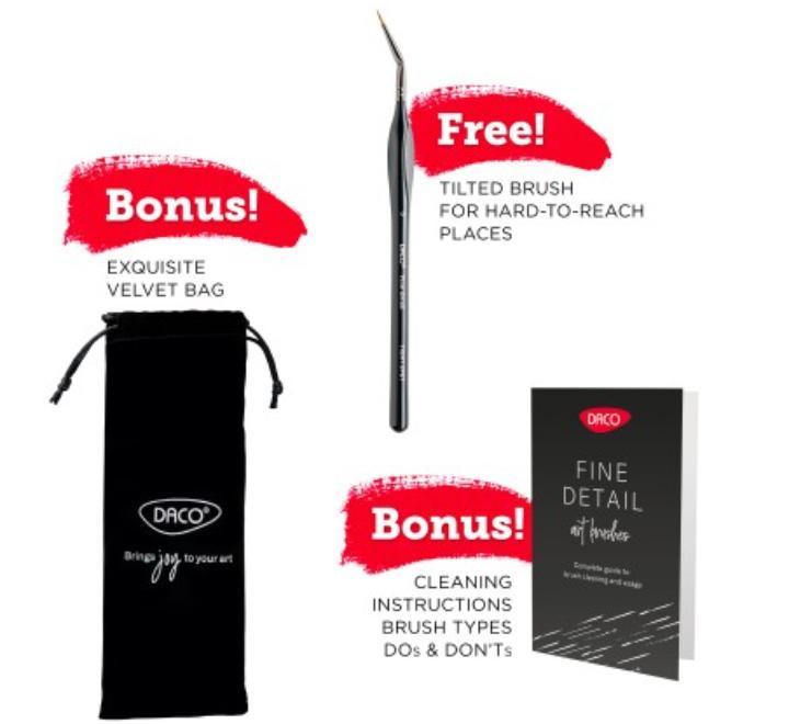 Ecset készlet 7+1  Daco