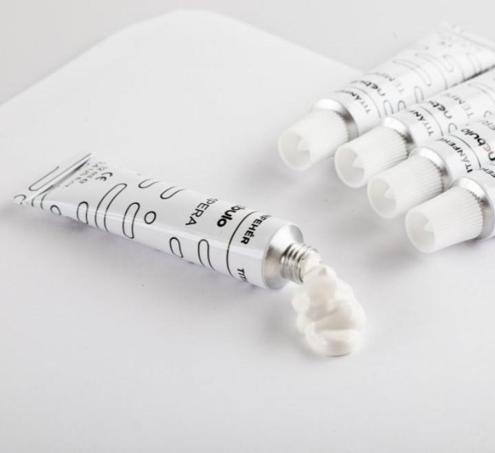 Tempera 12ml fehér Nebulo