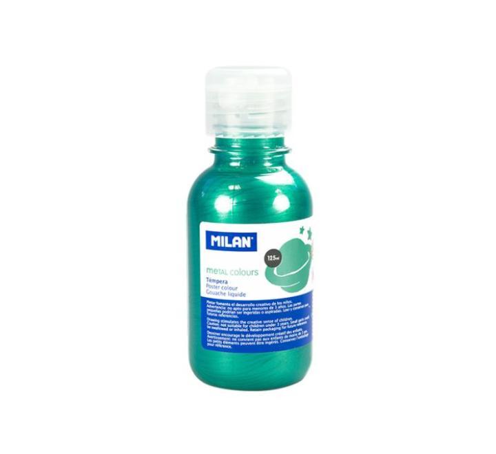 Tempera 125ml metalizált zöld Milan