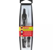 Compas plastic/metalic negru Herlitz