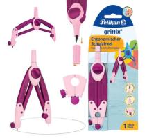 Compas scolar Griffix roz