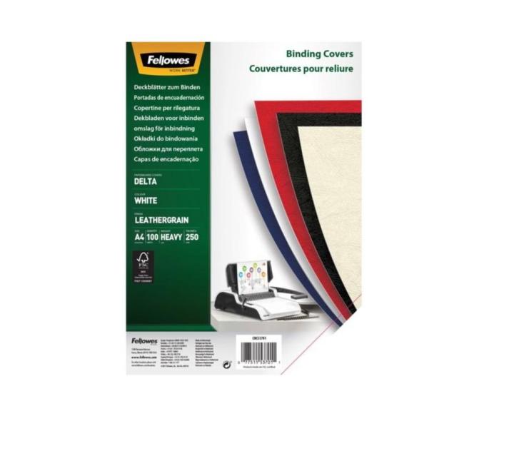 Bőr hatású borítólap A4 250g fehér