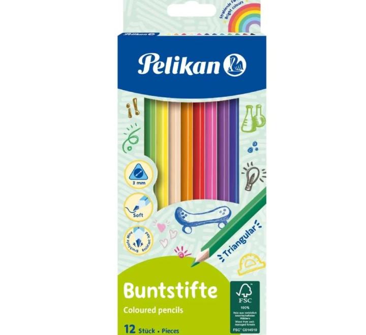 Színes ceruzák 12 szín Pelikan