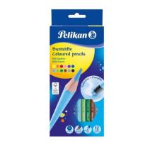 Színes ceruzák lakkozott radírral szet 12