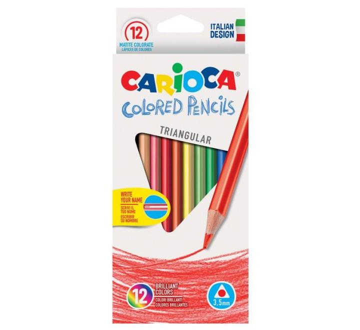 Színes ceruzák 12 szín háromszögű Carioca