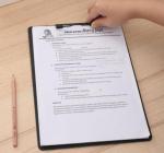 Felírótábla A4 foam, fekete Deli