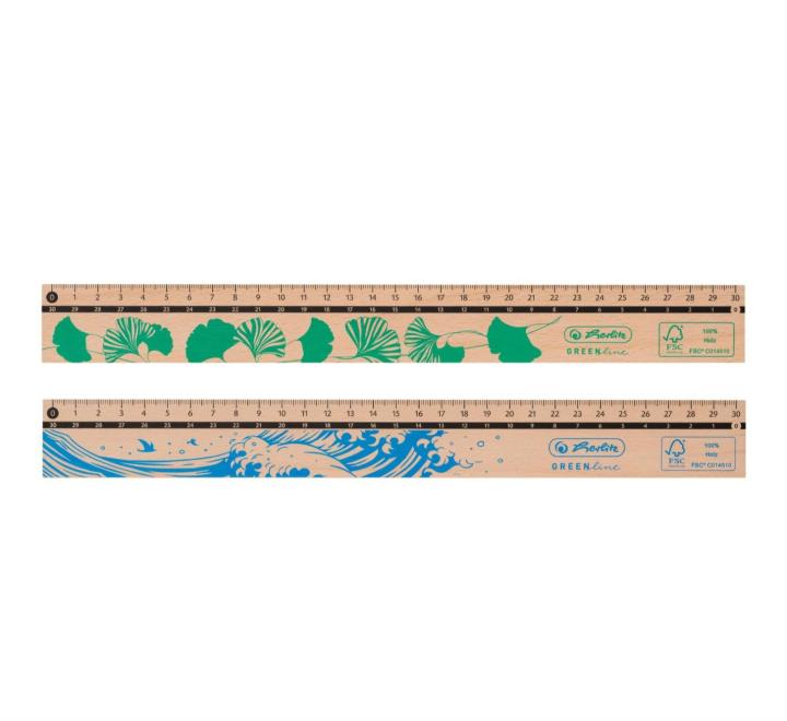 Fa vonalzó 30cm Greenline