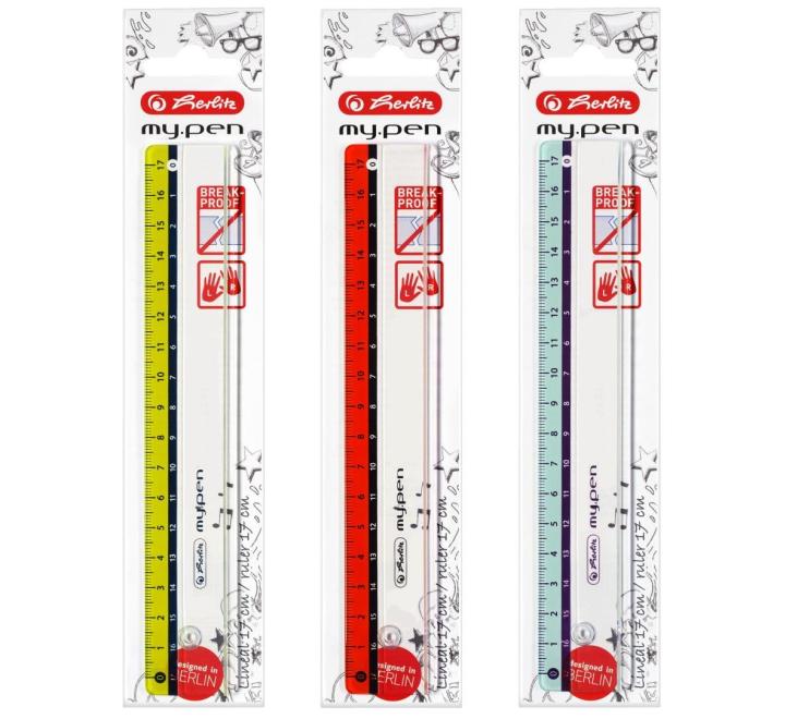 Műanyag vonalzó 17cm