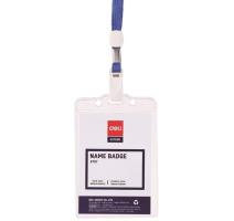 Ecuson vertical cu snur textil Deli