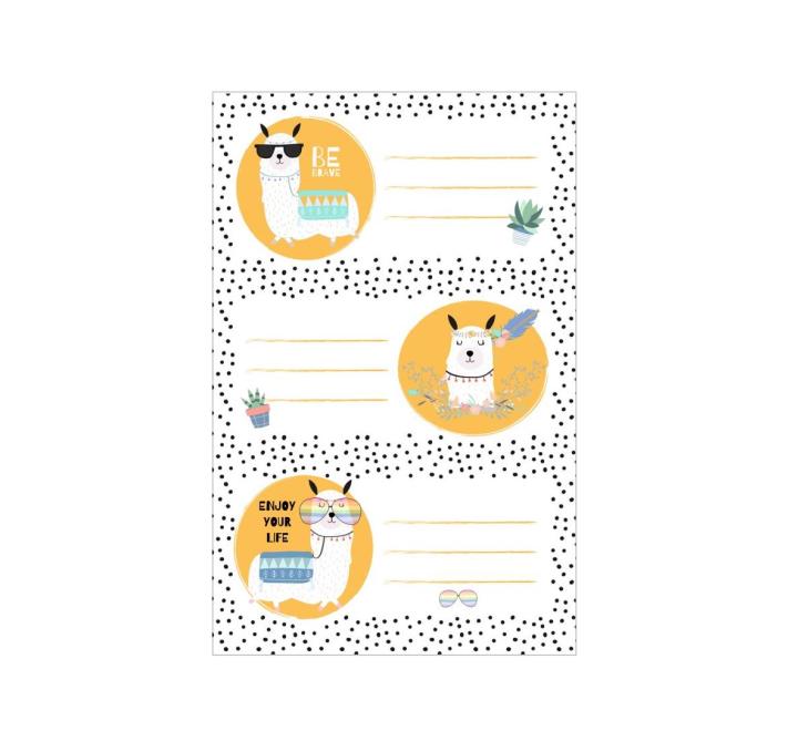 Füzet címke Herlitz láma