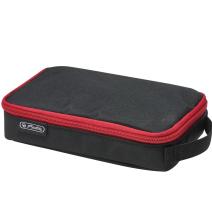 Necessaire 2 go negru/rosu