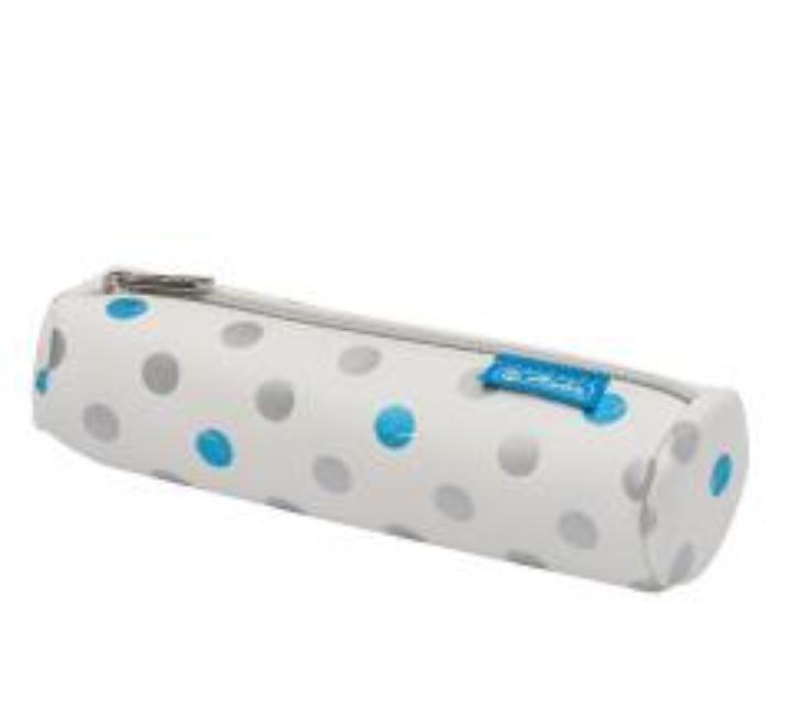 Tolltartó műbőr henger alakú,fehér