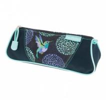 Necessaire triunghiular, motiv  Bloomy Birds
