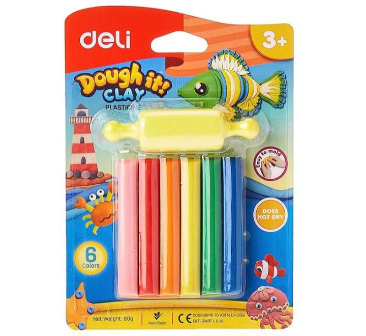 Gyurma 12 szín 160g+forma Deli