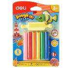 Gyurma 12 szín 160g+forma Deli