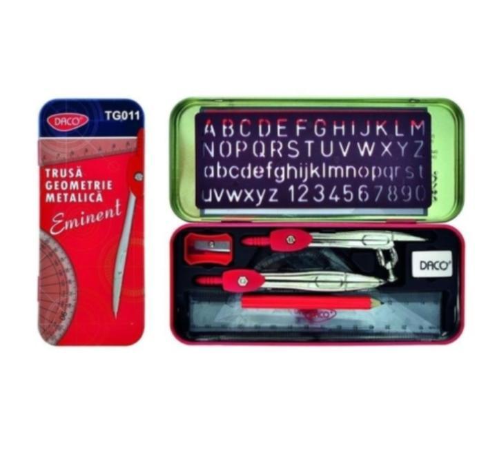 Geometriai készlet fém dobozos Daco