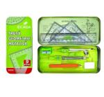 Geometriai készlet fém dobozos Ecada