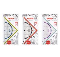 Echer/raportor 16 cm 3 combinatii MyPen