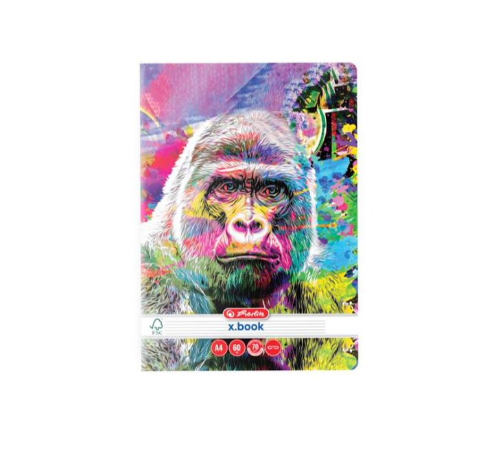 Vonalas füzet A4 60 lap Herlitz Animals