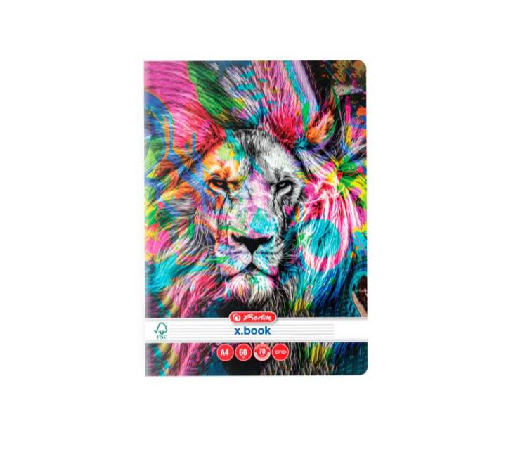 Vonalas füzet A4 60 lap Herlitz Animals