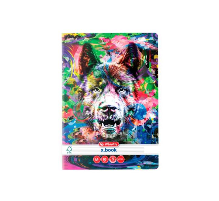 Vonalas füzet A4 60 lap Herlitz Animals