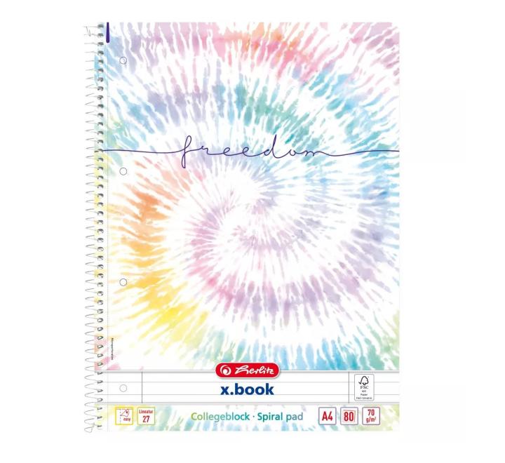 Vonalas füzet A4 80 lap New Batik Freedom