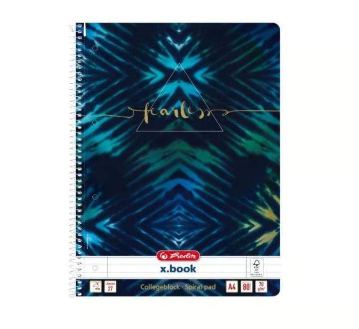 Vonalas füzet A4 80 lap New Batik Fearless