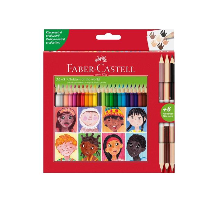 Színes ceruzák 24+3 kétszínű