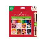 Színes ceruzák 24+3 kétszínű