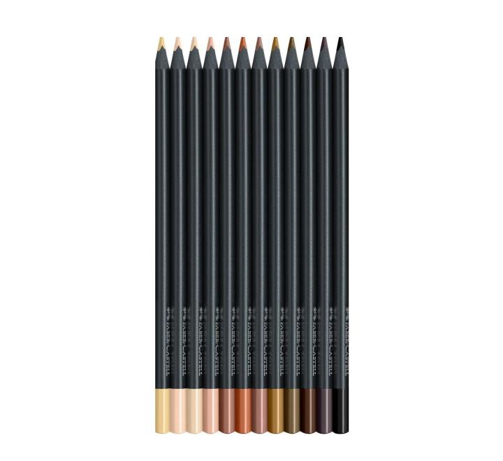 Színes ceruzák 12/szett bőrtónusok Black edition