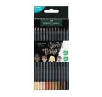 Színes ceruzák 12/szett bőrtónusok Black edition