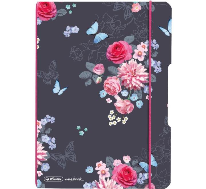 Vonalas füzet my.book flex A5 40 lap Ladylike Flowers