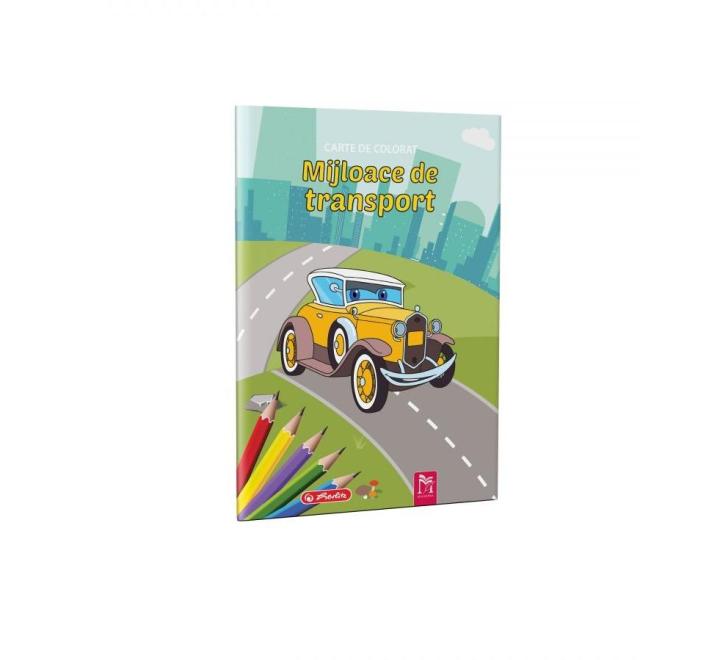 Színezőfüzet A4, 16 oldal, Transport media