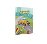 Színezőfüzet A4, 16 oldal, Transport media