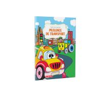 Carte de colorat A4, 16 pagini, Mijloace de transport II