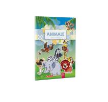 Carte de colorat A4, 24 pagini, Alfabet cu animale II