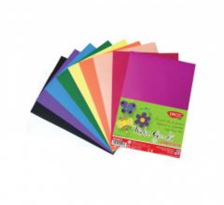 Dombornyomott gumírozott papír 20X30 cm 10 lap 10 színben