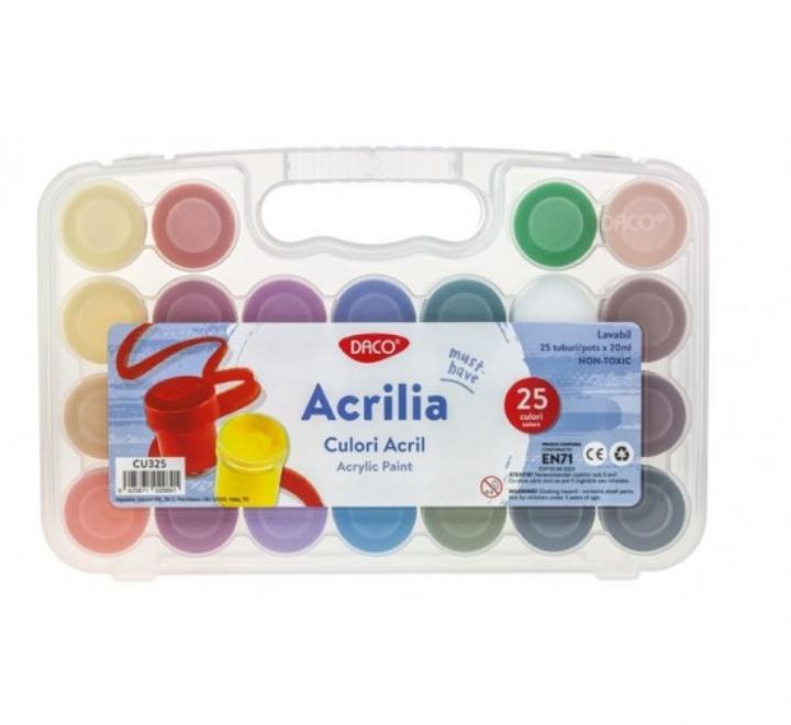 Akril , 25festék/készlet, 20ml, akril, Daco
