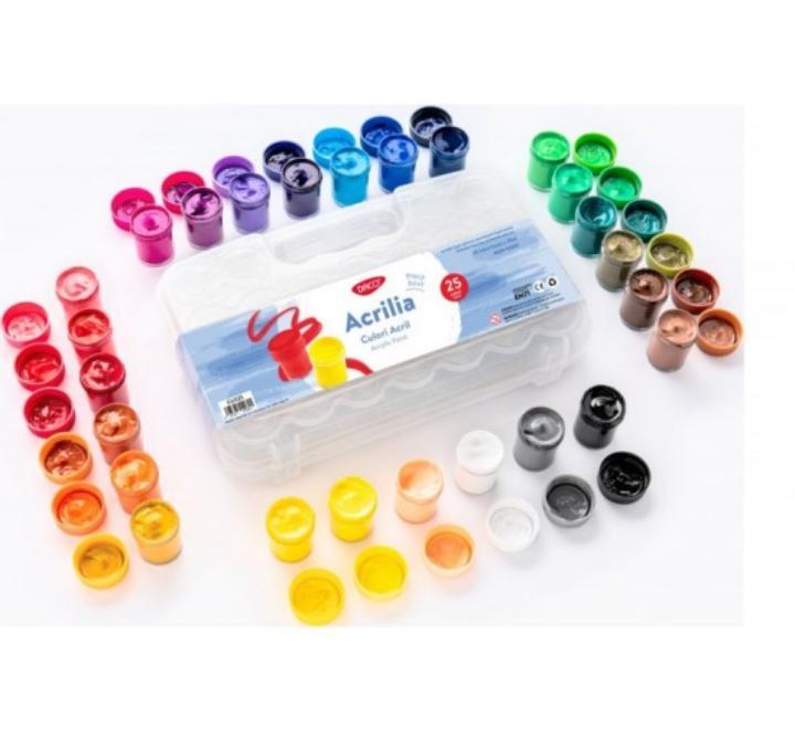 Akril , 25festék/készlet, 20ml, akril, Daco