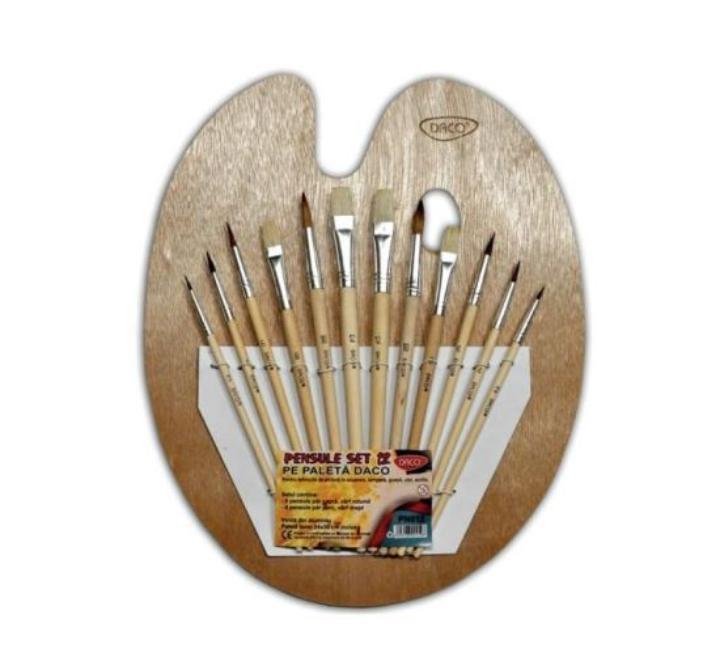 Ecset szett palettával 12darab Daco-PN012