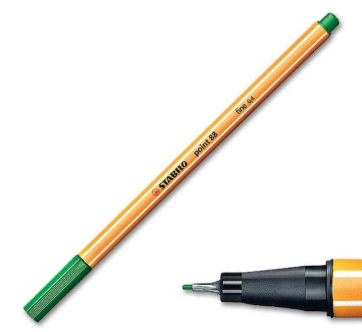 Filctoll 0.4mm Stabilo Point 88/36 - zöld