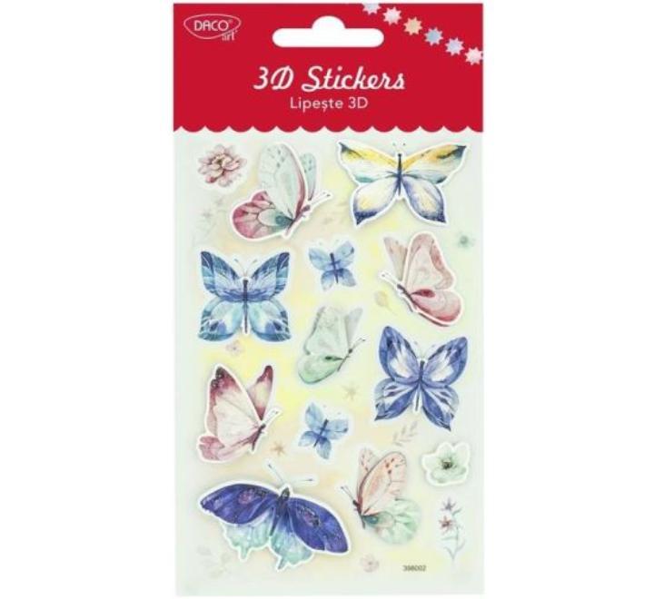 Öntapadós matricák-AB110 3D Pillangók