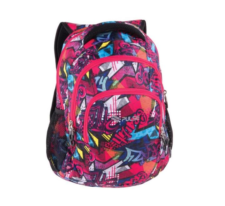 Hátizsák Pulse Teens Pink Graffiti